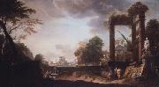 Marco Ricci Classical capriccio of Rome oil painting artist